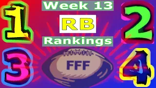 2022 Fantasy Football | Week 13 RB Rankings! | Running Back Start/Sit Lineup Decisions