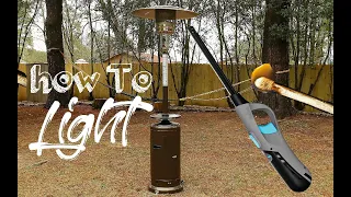 How To Light Patio Heater With Lighter or Match Easy Simple