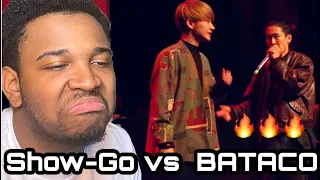 SHOW-GO vs BATACO | Grand Beatbox SHOWCASE Battle 2018 | 1/4 Final| REACTION*