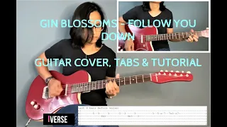 Gin Blossoms - Follow You Down (LEAD GUITAR COVER,TABS,TUTORIAL!)