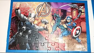 THE AVENGERS JIGSAW TIME LAPSE