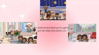 Wir bekommen Nachwuchs gehen zum Ball und ziehen um verrückte Toca boca story