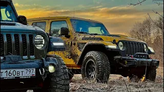 Весенний оффроад на Hummer H1, Jeep Gladiator V8 и Jeep Wrangler Rubicon!
