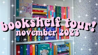 *in depth* BOOKSHELF TOUR 2023 | sharing my entire bookshelf and unread tbr!