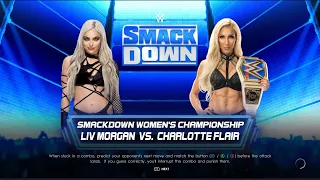 WWE 2K22 | LIV MORGAN VS CHARLOTTE FLAIR SMACKDOWN WOMEN’S CHAMPIONSHIP MATCH