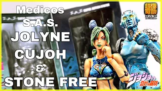 JoJo's Bizarre Adventure JOLYNE CUJOH & STONE FREE Super Action Statue Review [ASMR]