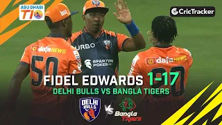 Delhi Bulls vs Bangla Tigers | Fidel Edwards 1/17 | Match 3 | Abu Dhabi T10 League Season 4