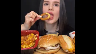 ASMR EATING BURGER KING MUKBANG #asmr #mukbang #burgerking #burger