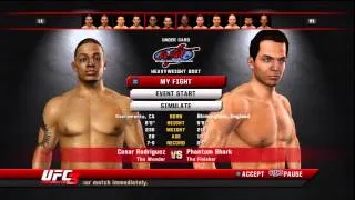 UFC Undisputed 3 Career Mode Part 2 (FIRST MATCH)