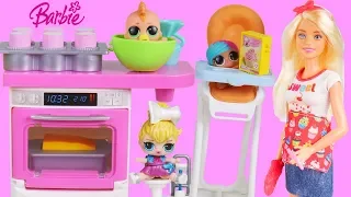 Barbie Baking Playset for Halloween Trick or Treat LOL Dolls Costumes