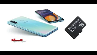 طريقة تركيب كارت ميموري sd card في سامسونج Samsung Galaxy A10, A20, A30, A50, A60, A80, A70, A90