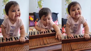 Karanvir Bohra Cute Daughter Gia Vanessa Snow Playing Instrument Is So Adorable !