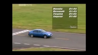 test lap time Mondeo MK3 vs Laguna vs Accord vs BMW 3 vs Mercedes C vs X Type vs Avensis 720p