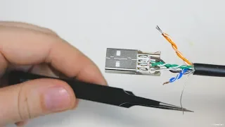 Аудиофильский USB кабель из витой пары за 5 минут