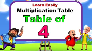 Multiplication Table of 4 | 4 ka table | Math table | 4 ka pahada | Tricks of Table