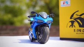 Unboxing of Scale Model 1:14 Super Bike Kawasaki ninja, Bmws1000rr | Diecast Model Bike | Toy Bell