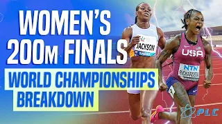 Women's 200m Finals World Championships 2023 Budapest Breakdown | Shericka Jackson 21.41
