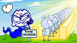 HEAVEN CALLING: Don't QUEUE Me | Animated Short Films | Pencilmation Cartoons!