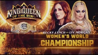 Becky Lynch vs. Liv Morgan - WWE Queen Of The Ring 2024 Official Match Card