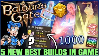 Baldur's Gate 3 - 5 Best MOST POWERFUL Builds in Game - Honour Mode Class, Spell & Multiclass Guide!