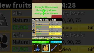 I bought flame fruit #shorts #roblox #bloxfruits