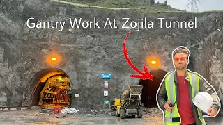 Gantry Work At Zojila Tunnel - Asias Longest Tunnel - Latest Update