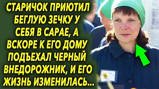 Старичок приютил зечку у себя в сарае, а вскоре к его дому подъехал чёрный внедорожник…