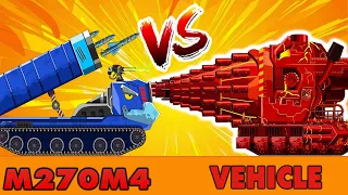 TRẬN CHIẾN CUỐI CÙNG VEHICLE FIRE VS M270_M4 T10! | Phim hoạt hình về xe tăng | KING DOM CARTOONS