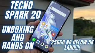 TECNO SPARK 20 Unboxing and Hands-On - KAKAIBA TO! 256GB STORAGE NA SA BUDGET SEGMENT!