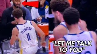 LEAKED Video Of Klay Thompson Kicking A Chair At Warriors Coach & Ignoring Steph Curry😬