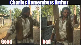 RDR2 Charles Remembers Good Arthur vs Bad Arthur - Red Dead Redemption 2 PS4 Pro