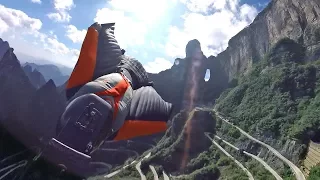 China Wingsuit Basejumping in 360