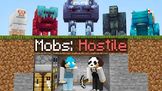 Minecraft, But All Mobs Are Hostile And Custom...