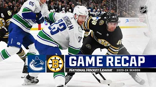 Canucks @ Bruins 2/8 | NHL Highlights 2024