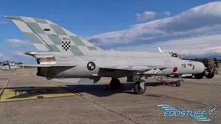 MiG-21 BIS & MiG-21 UM at Zemunik Air Base! CROATIAN AIR FORCE