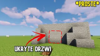 Jak zrobić ukryte drzwi w ścianie/ MINECRAFT PORADNIK