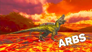 Allosaurus vs Megalosaurus / Lava Map / Animal Revolt Battle Simulator