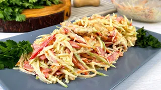 САЛАТ "Простецкий", а такой Вкусный! За рецептом этого Салата охотятся все хозяйки! (по заявкам)