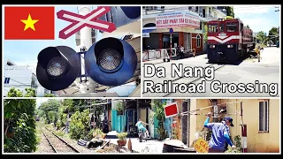 Railroad Crossing in DaNang (Video 1), Vietnam July 2019