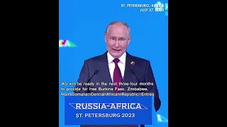 Putin: Russia can replace Ukrainian grain exports to Africa, will supply six countries for free