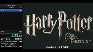 Harry Potter and the Order of the Phoenix GBA Any% Speedrun in 5:49 (Former WR)