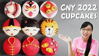 Lunar New Year Cupcakes | Lunar New Year Cake Topper | Chinese New Year Cupcakes | CNY Cupcakes