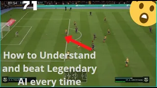 How to Understand and Beat Legendary AI EVERY TIME!! FIFA 20