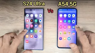 Samsung S24 Ultra vs A54 5G - SPEED TEST