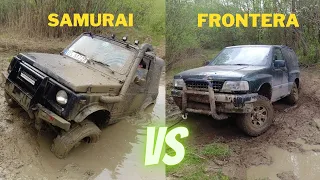 Samurai vs Frontera. Mały test i koledzy Off Road 😉👍😎