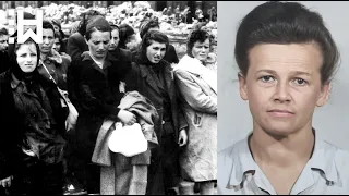 EXECUTION of Therese Brandl - Extremely Cruel NAZI Guard at Auschwitz & Ravensbrück Conc. Camps