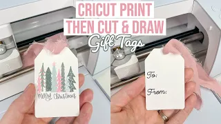 CRICUT GIFT TAGS HOW TO PRINT THEN CUT & WRITE ON THE BACK