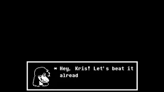 Deltarune Chapter 2 - what happens if you move right during post Snowgrave Noelle dialogue