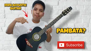 LUMANOG MINI ACOUSTIC GUITAR REVIEW AND SOUND TEST | PWEDE SA KIDS? AFFORDABLE BA?