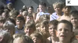 1950s Children Watch Punch and Judy Show, 16mm Home Movies